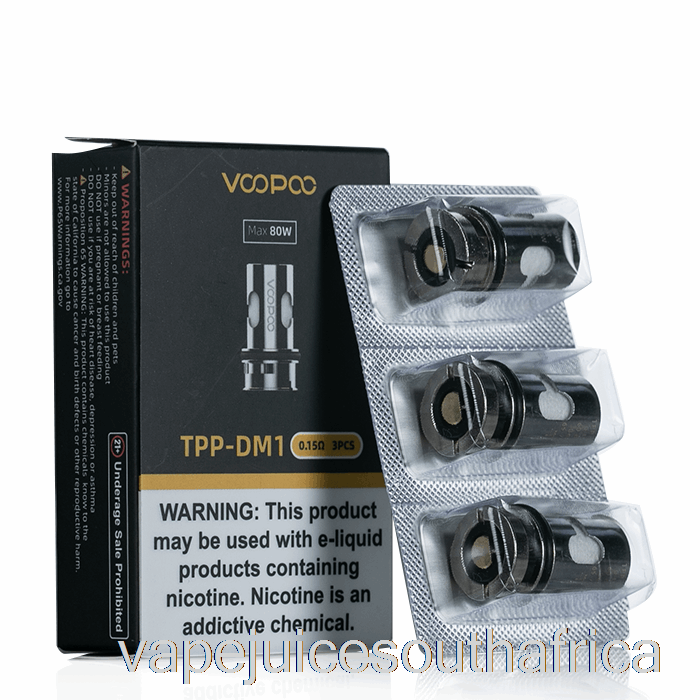 Vape Pods Voopoo Tpp Replacement Coils 0.15Ohm Tpp-Dm1 Mesh Coils
